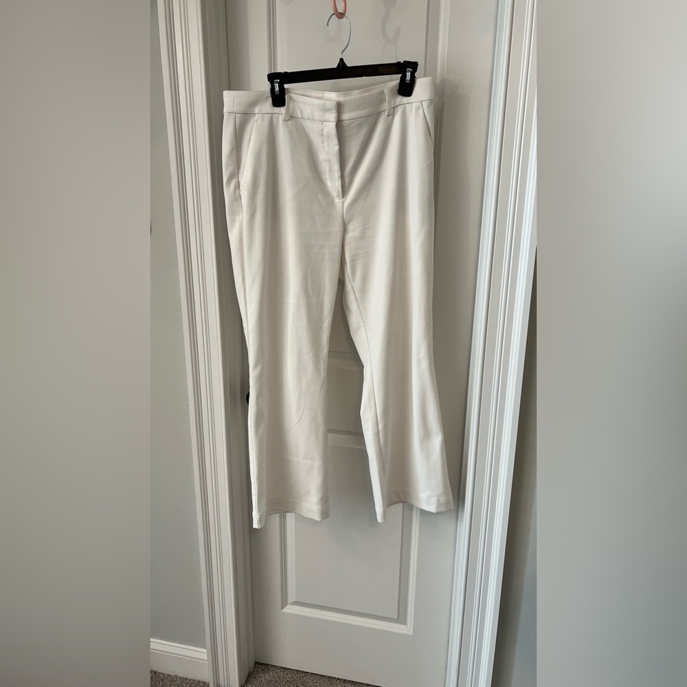 LOFT Cream Straight Leg Women's Pants